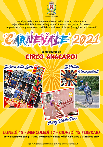 locandina carnevale 2021 saronno
